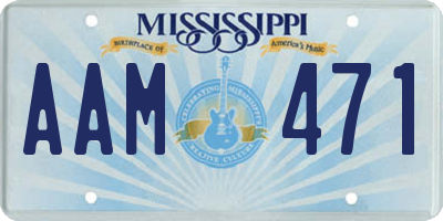 MS license plate AAM471