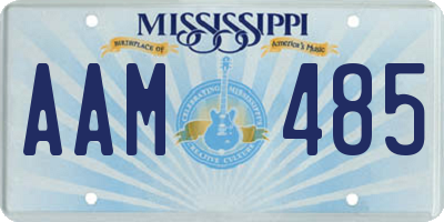 MS license plate AAM485