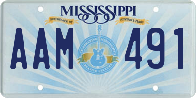 MS license plate AAM491