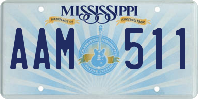 MS license plate AAM511