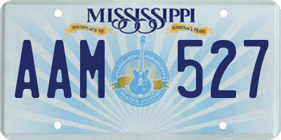 MS license plate AAM527