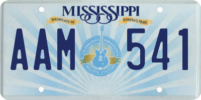 MS license plate AAM541