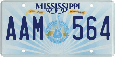 MS license plate AAM564