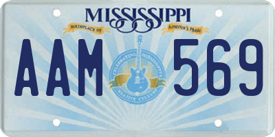 MS license plate AAM569