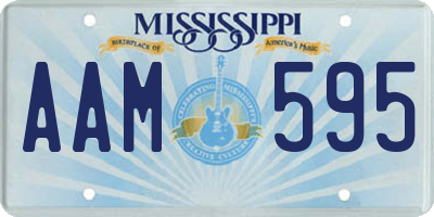 MS license plate AAM595