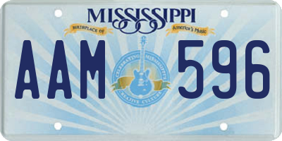 MS license plate AAM596