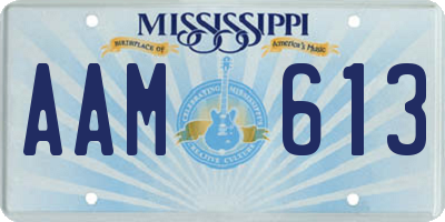 MS license plate AAM613