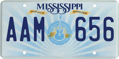 MS license plate AAM656