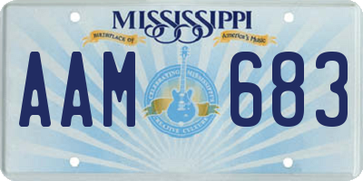 MS license plate AAM683