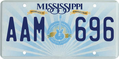 MS license plate AAM696