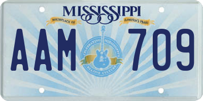 MS license plate AAM709