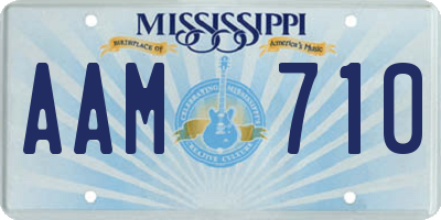 MS license plate AAM710