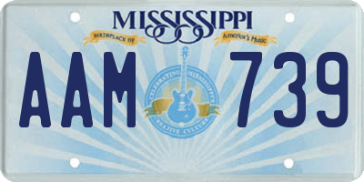 MS license plate AAM739