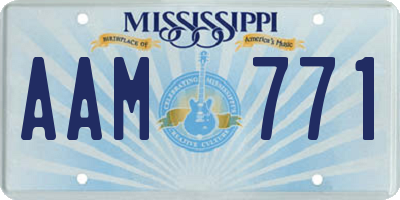 MS license plate AAM771