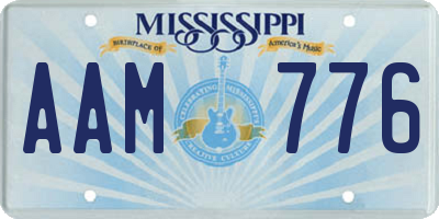 MS license plate AAM776