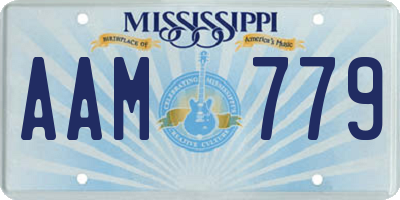 MS license plate AAM779