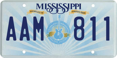 MS license plate AAM811