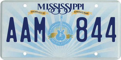 MS license plate AAM844