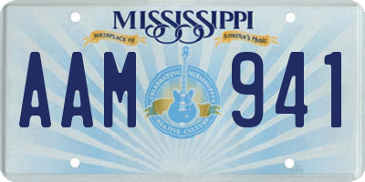 MS license plate AAM941