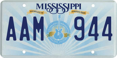 MS license plate AAM944