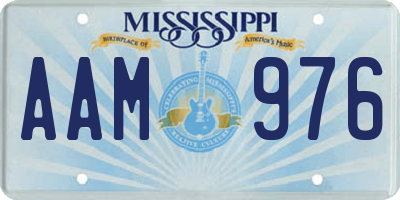 MS license plate AAM976