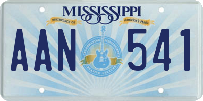 MS license plate AAN541