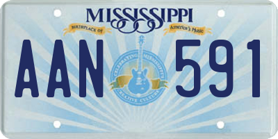 MS license plate AAN591