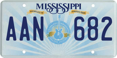 MS license plate AAN682