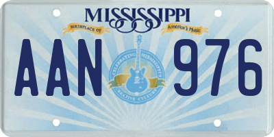 MS license plate AAN976