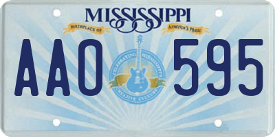 MS license plate AAO595