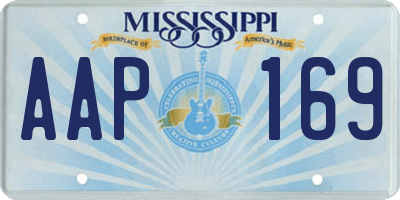 MS license plate AAP169