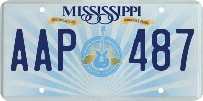 MS license plate AAP487