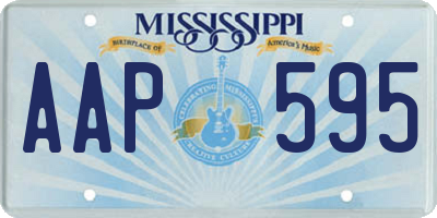 MS license plate AAP595