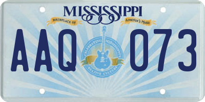 MS license plate AAQ073