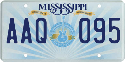 MS license plate AAQ095