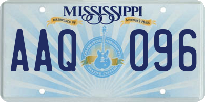 MS license plate AAQ096