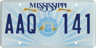 MS license plate AAQ141