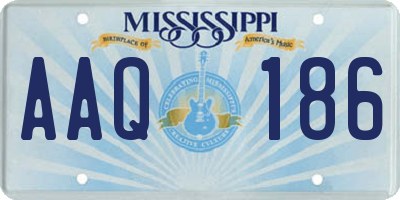 MS license plate AAQ186