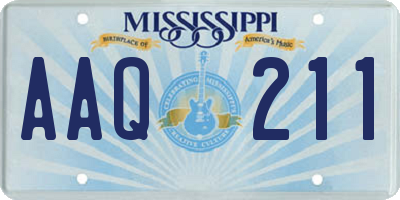 MS license plate AAQ211