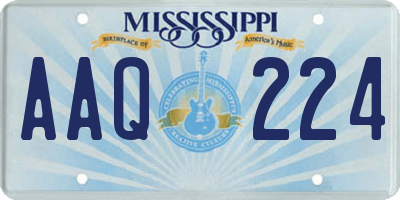 MS license plate AAQ224