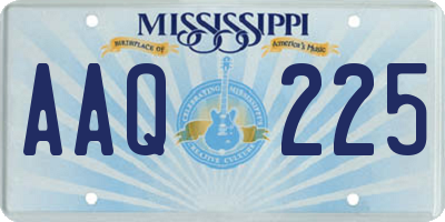 MS license plate AAQ225