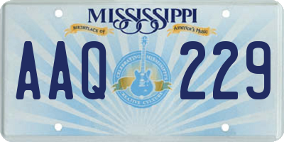 MS license plate AAQ229