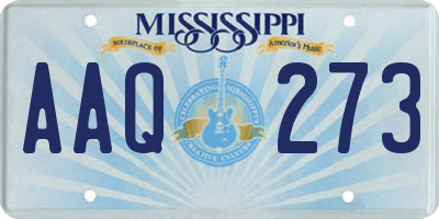 MS license plate AAQ273