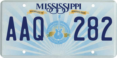 MS license plate AAQ282