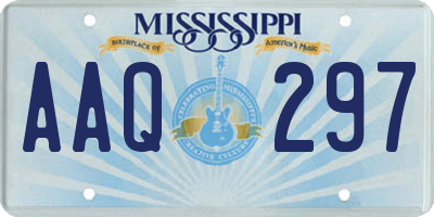 MS license plate AAQ297