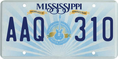 MS license plate AAQ310