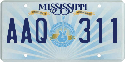 MS license plate AAQ311