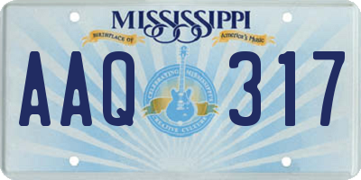 MS license plate AAQ317