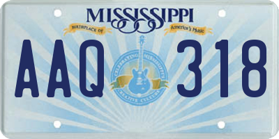 MS license plate AAQ318