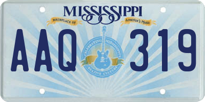 MS license plate AAQ319